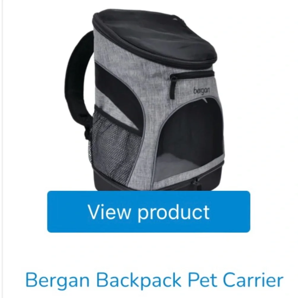Pet carrier backpack specifically for small pets cat or dog it’s new never used